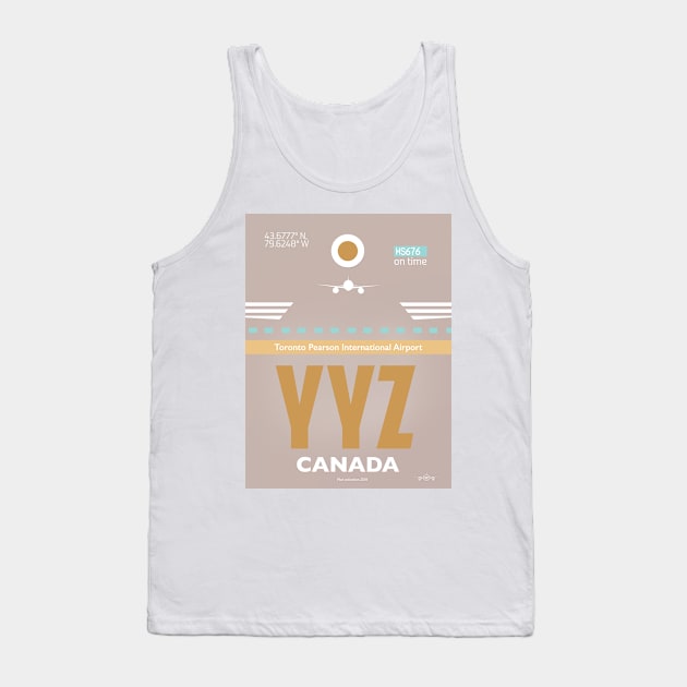 YYZ CANADA Toronto airport code Tank Top by Woohoo